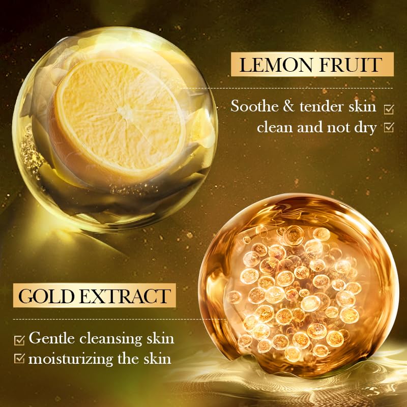 Lemon Essential Oil Handmade Soap Moisturizing Body Bath Bar