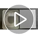 7" Clear Cookie Turntable with Non-Slip Mat for Easy Icing