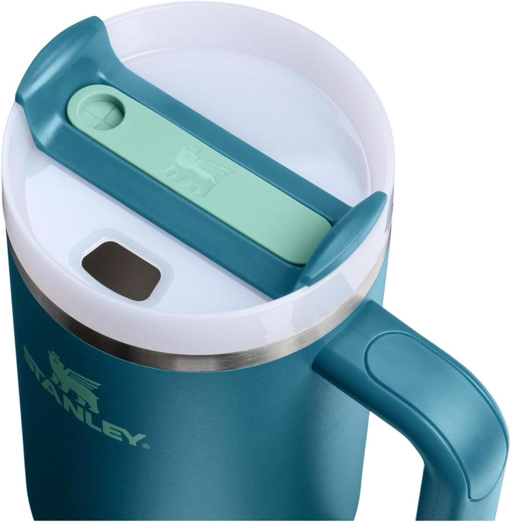 STANLEY Quencher H2.0 Tumbler - 40 oz Insulated Stainless Steel Cup with Handle & Straw | Coastal Teal