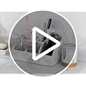 Luxspire Bamboo Soap Dish with Drainage - Durable Resin Holder