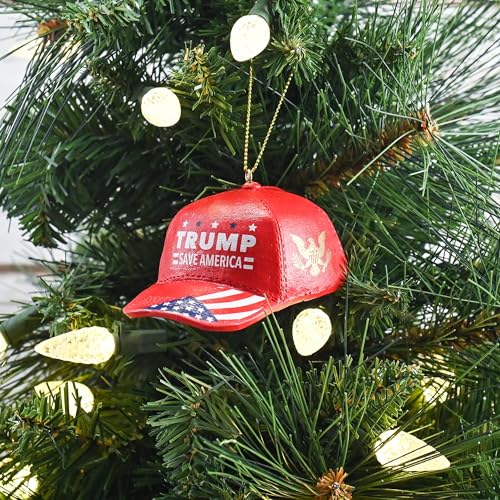 Trump Support Christmas Ornament - 3.6 Inch Patriotic Holiday Decor
