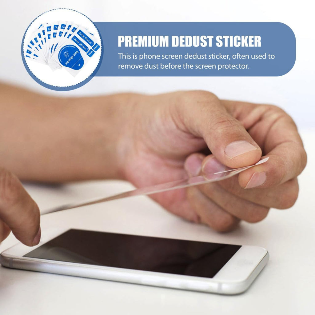 Uonlytech LCD Screen Cleaning Stickers - 600 Pcs Portable Dust Removal Decals for Phones & Tablets