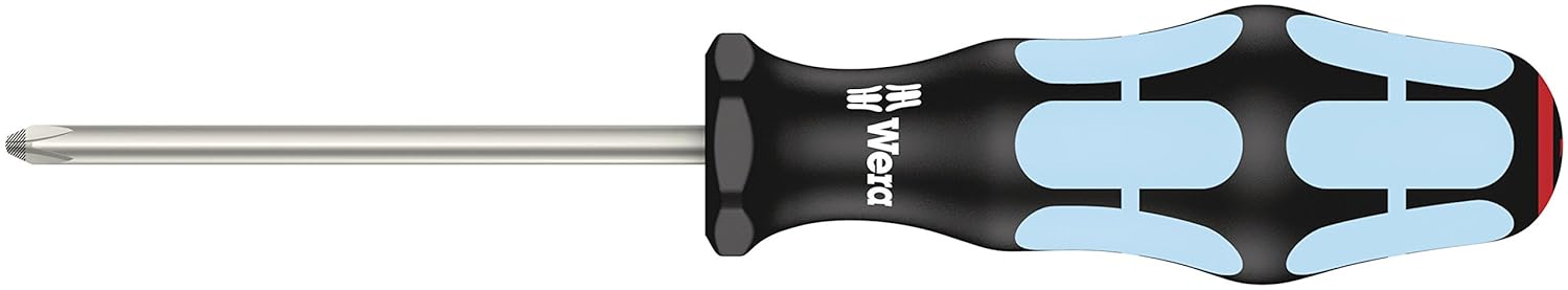 Wera Screwdriver Set - 6-Piece Stainless Steel with Rack | 3334/3350/3355/6 Models