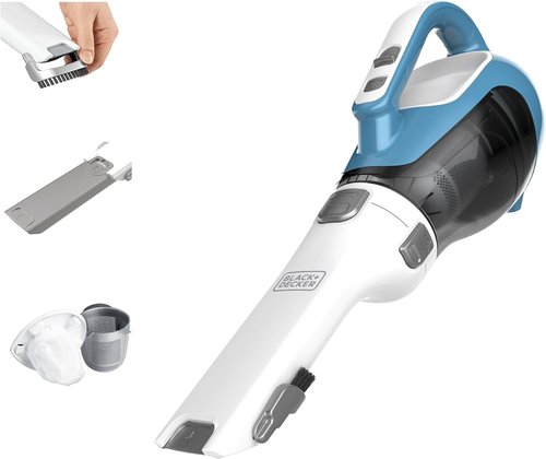 BLACK+DECKER AdvancedClean Handheld Vacuum - Cordless, Compact Design with Crevice Tool & Charging Station