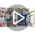 GEEORY 4th of July Pillow Covers - 18x18 Patriotic Decor Set of 4