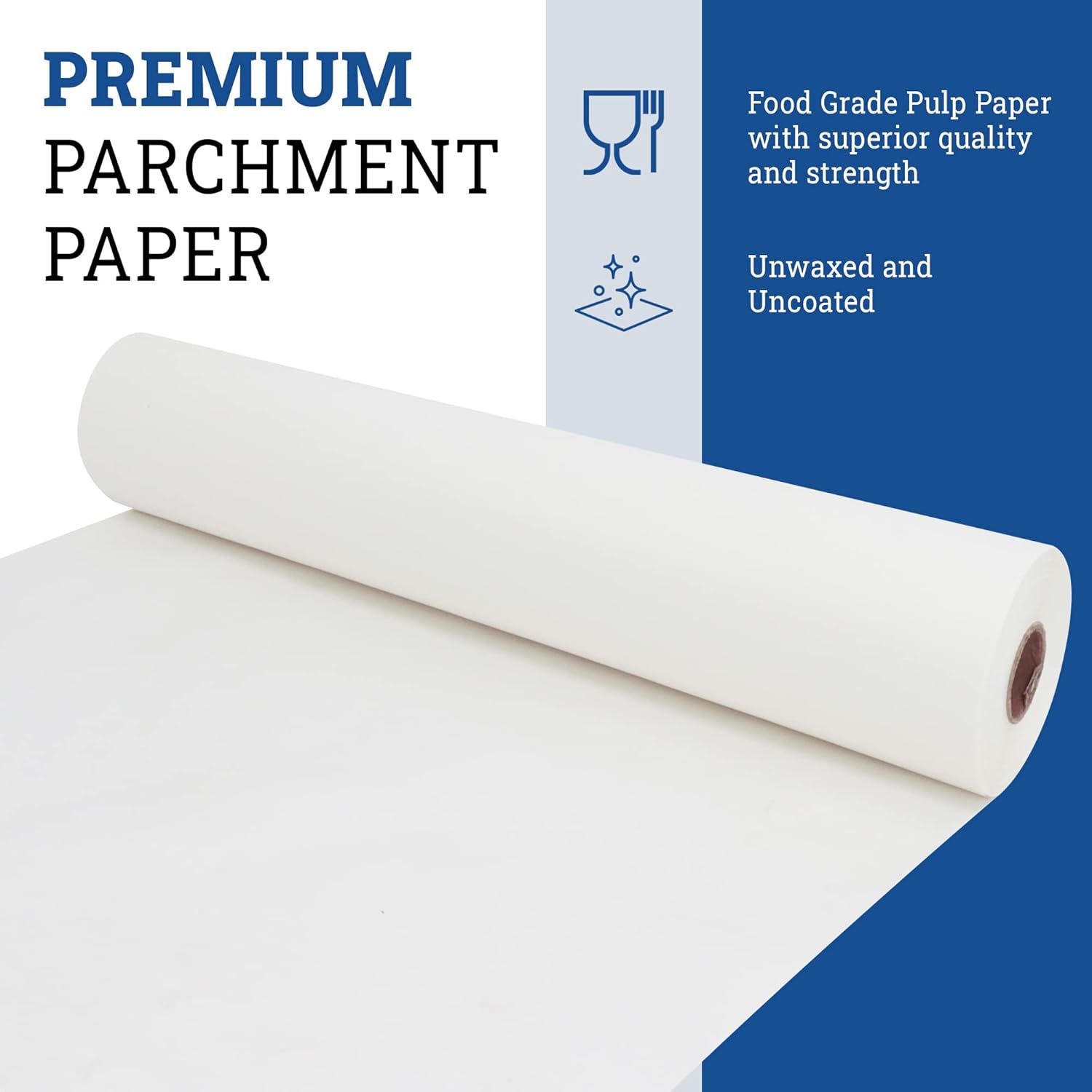 Reli Parchment Paper Roll - Non-Stick Baking Liners with Dispenser Box | 15" x 250 ft | Food Grade for Air Fryer & Grilling