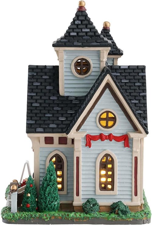 Elm Valley Church - Beautifully Crafted Wooden Church Model | Perfect for Home Decor