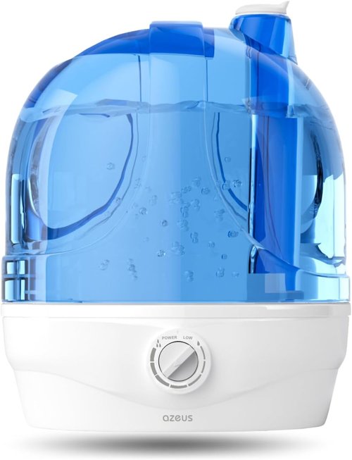AZEUS Ultrasonic Cool Mist Humidifier - 2.8L Capacity for Bedroom & Nursery | Quiet, BPA-Free, 30-Hour Run Time