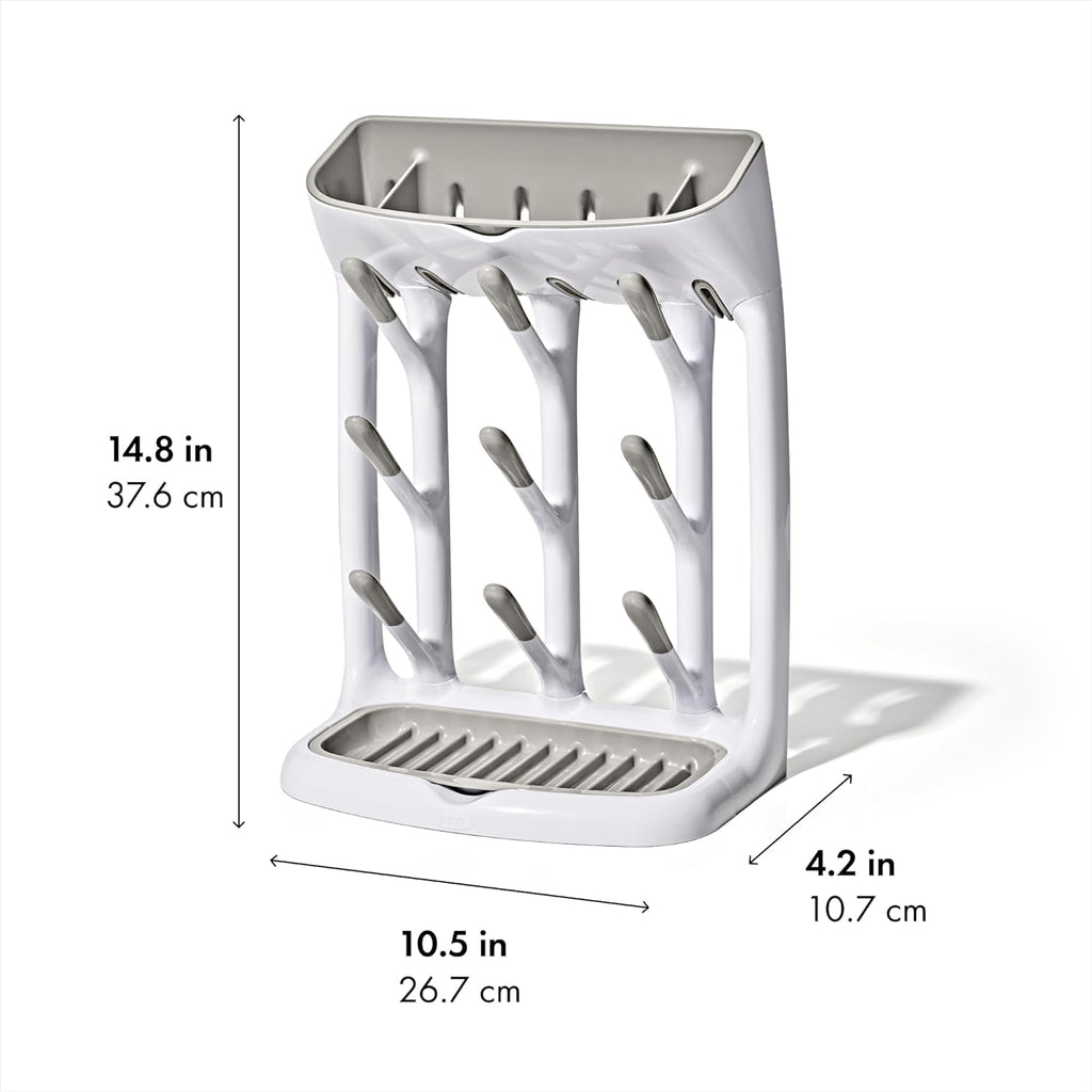 OXO Tot Drying Rack - Space-Saving Design for Efficient Bottle and Dish Drying