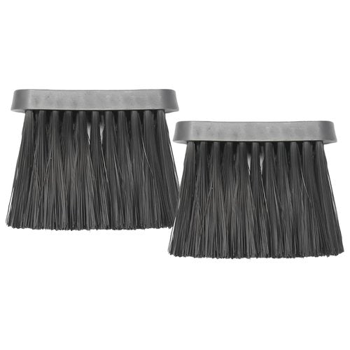 Lssapr 2 Pcs Chimney Bench Oblong Fireplace Brushes Adhesive Thread Soft Bristles Dust Brush Replacement Head for Hearth Tidy Car Fireplace Fire Pit