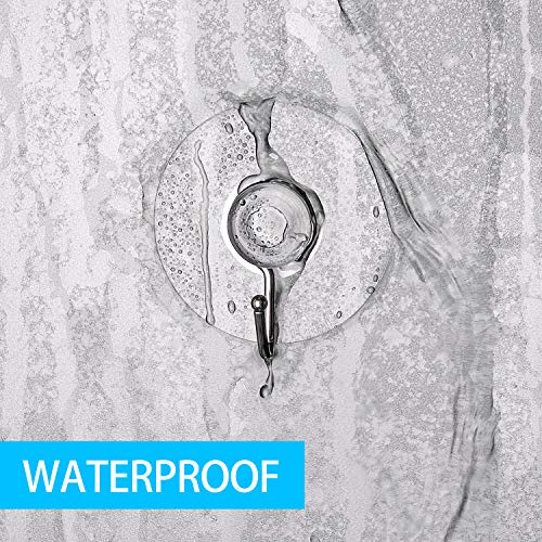 Awpeye 40-Pack Clear Suction Cup Hooks - 1.8" Heavy Duty PVC Wall Hooks