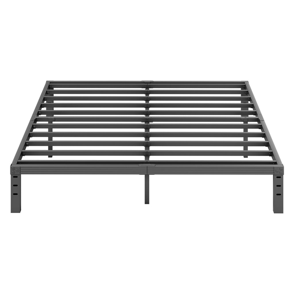 ZIYOO King Bed Frames, 12 Inches Platform Bed Frame, 3500lbs Heavy Duty Steel Slat, Non-Slip Design, No Box Spring Needed, Easy Assembly, Quiet Noise Free, Under Bed Storage Space, Black