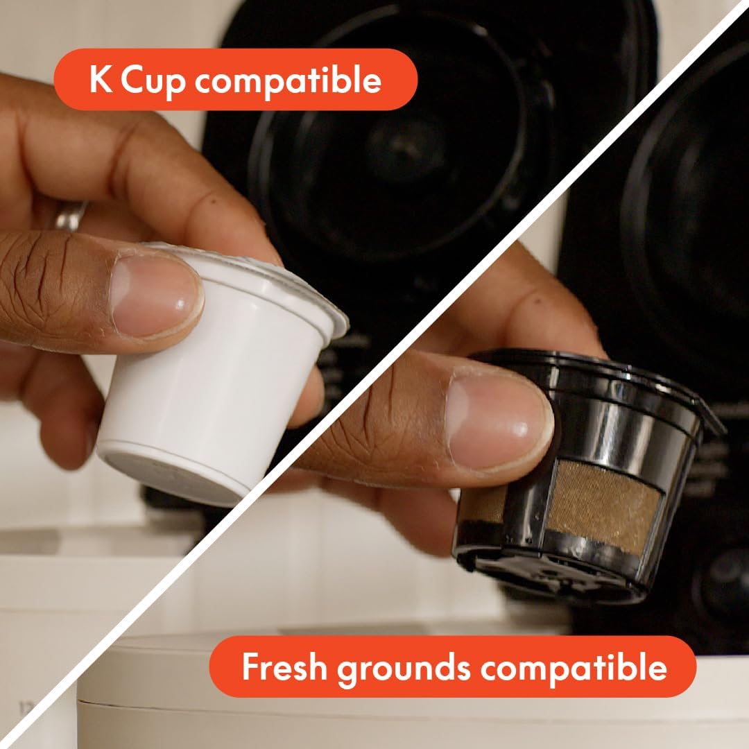 BELLA VersaBrew Coffee Maker - 2-in-1 K-Cup Compatible with Iced Coffee Function | 60oz Tank, Plum