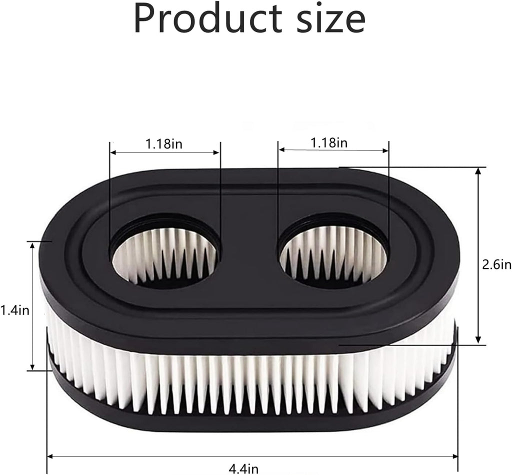 593260 Air Filter - Replacement Cartridge for Lawn Mowers | Fits 4247, 5432, 550E Series (2 Pack)