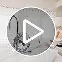 HBlife 12 Pcs Rhinestone Shower Curtain Hooks - Rust Proof & Elegant