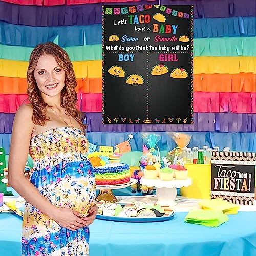 Haooryx Taco Gender Reveal Poster Game with Voting Stickers