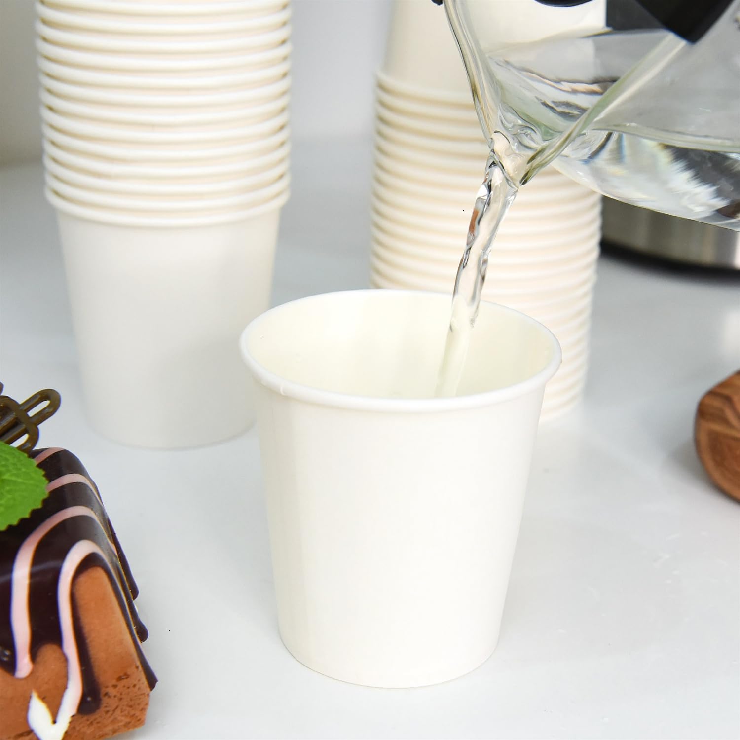 Vumdua Bathroom Paper Cups, Small Coffee Cups (800, 6 oz)