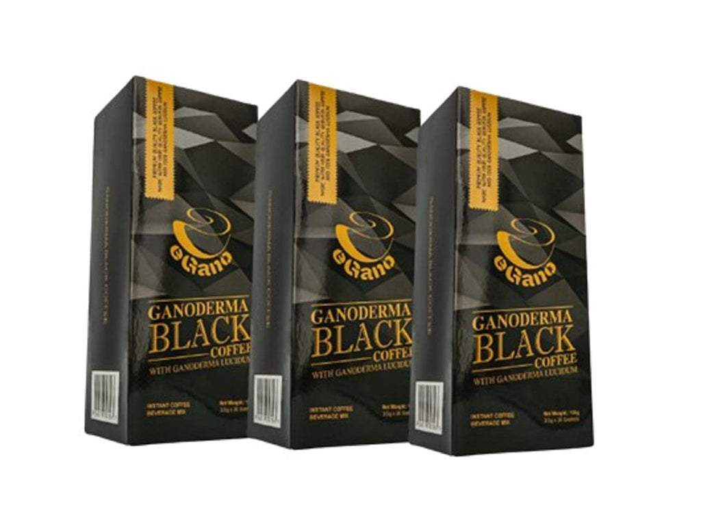 3 Boxes Premium eGano Ganoderma Black Coffee Instant Coffee With Ganoderma Lucidum Extract (3.5g x 30 Sachets/Box)