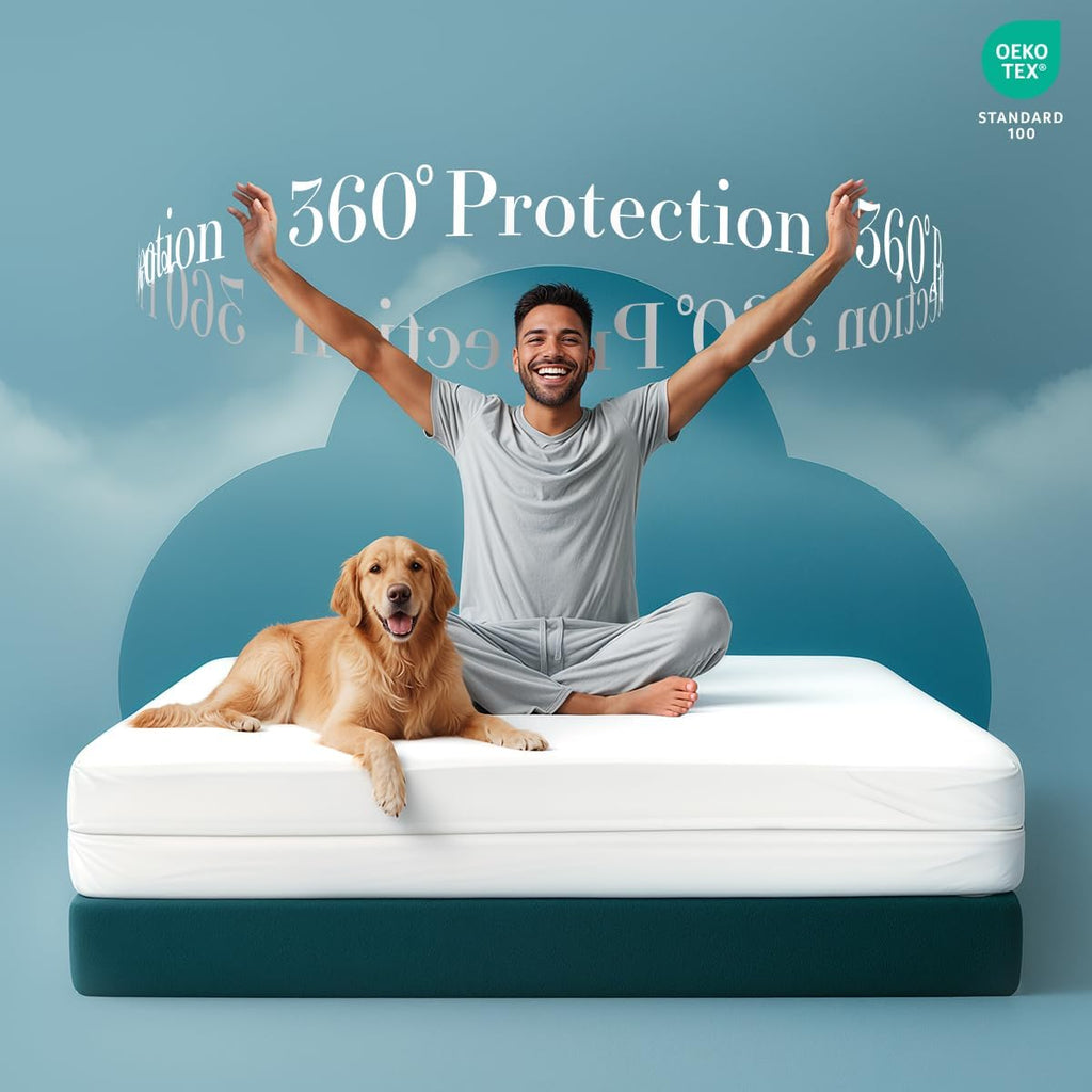 Utopia Bedding Mattress Protector - 100% Waterproof Bed Bug & Dust Mite Proof | Twin XL Size (Pack of 4)