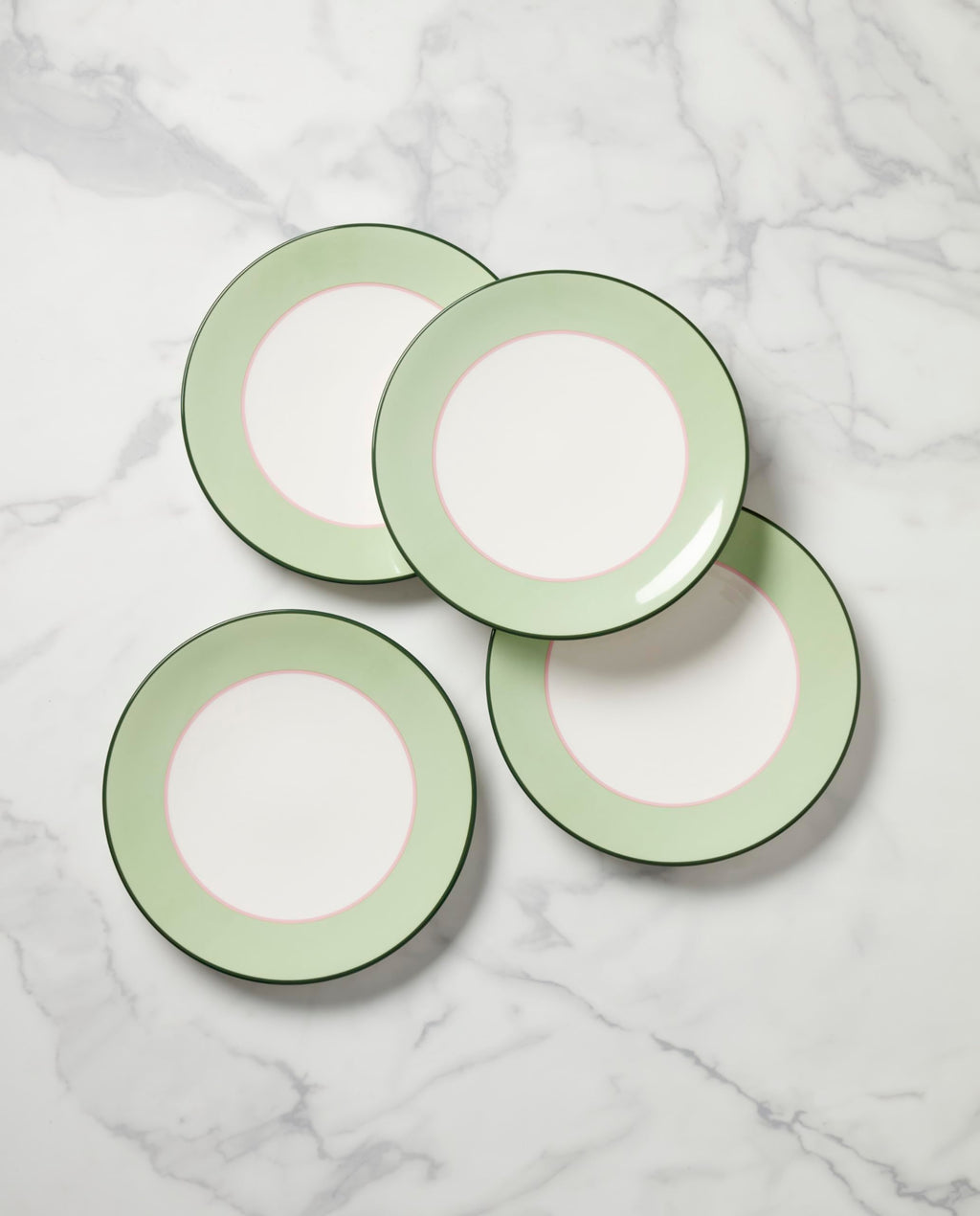 Kate Spade New York Make It Pop Dinner Plate, S/4, 6.90, Green/Pink