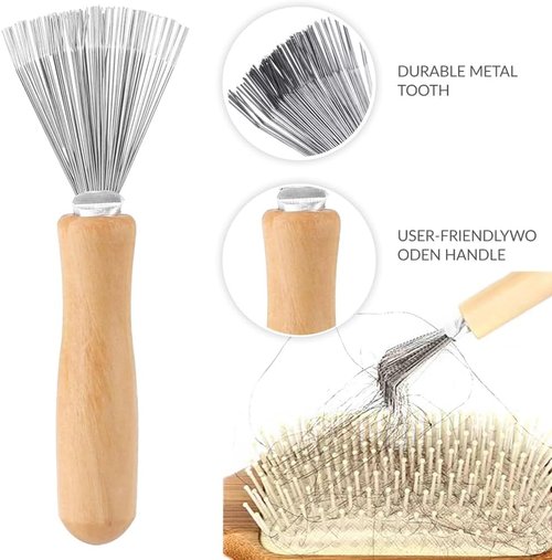 Hair Brush Cleaner Tool by [Brand Name] - 2-in-1 Rake for Removing Tangled Hair & Dust | Ideal for Home & Salon Use