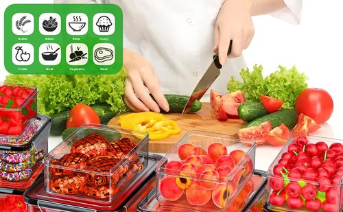 54 Pcs Food Storage Containers with Lids Airtight, (27 Containers &27 Lids) Reusable BPA-Free Plastic Food Containers for Kitchen Organization, Leak Proof Freezer/Microwave Safe Meal Prep Lunch Boxes