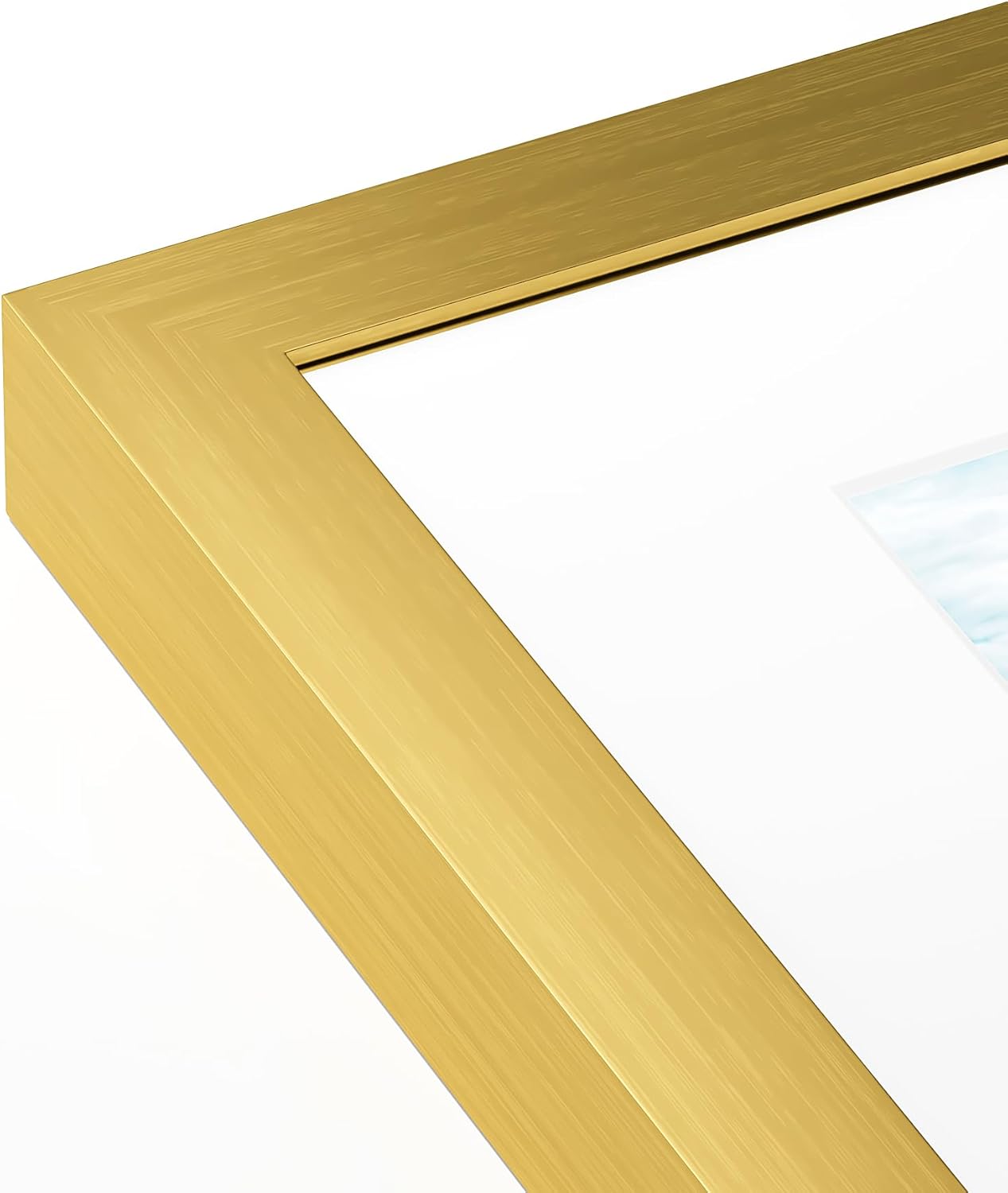 PEALSN 11x14 Picture Frame - Elegant Gold Design for 8x10 Photos with Mat or 11x14 Without Mat