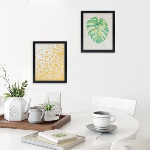 HUKONHEP 17x24 Black Picture Frames, Photos Frame with Plexiglass, Wall Gallery Photo Frames, Horizontal and Vertical for Wall Mounting, Home Office Decoration