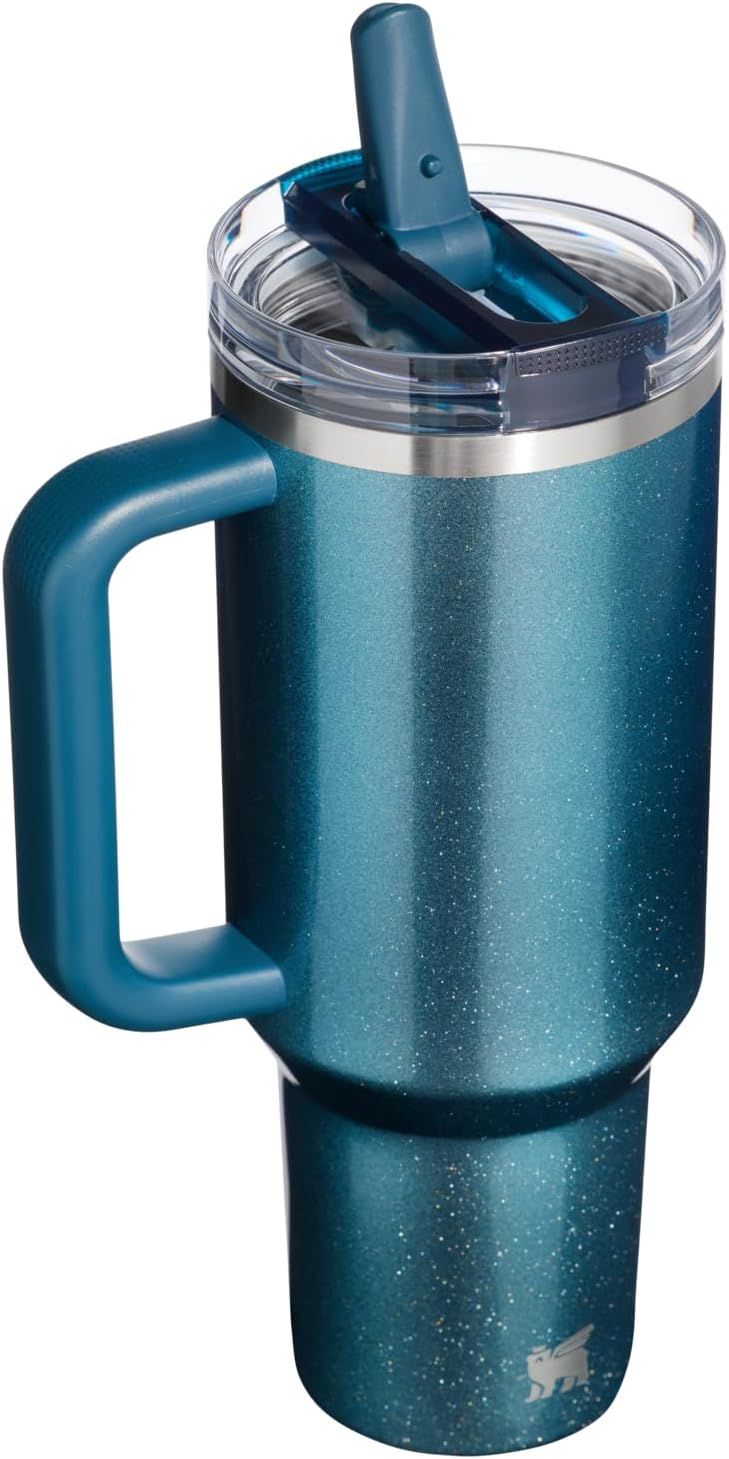 STANLEY Quencher ProTour 40 oz Tumbler - Leakproof Lid, Built-in Straw & Handle | BPA-Free Ponderosa Shimmer