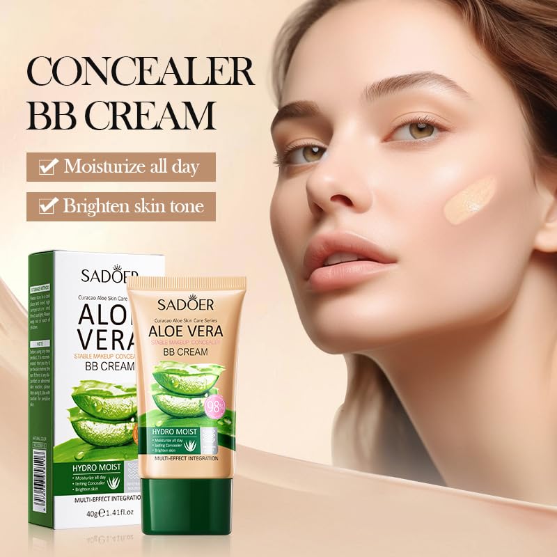 SEACICO Moisturizing BB Cream Concealer - Ivory White Lightweight Foundation