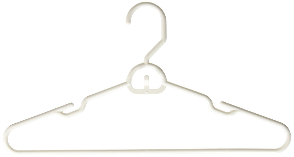 Heavy Duty Tubular Hanger with Attachable Hook , White 6pk