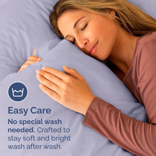 King Standard Pillow Cases - Ultra-Soft Hotel Quality Covers | Fade-Free & Wrinkle Resistant | Light Lavender - Set of 2
