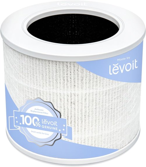 LEVOIT Core Mini-P Replacement Filter - Genuine HEPA Air Purifier Filter for Smoke, Odor & Allergens | 1 Pack, White