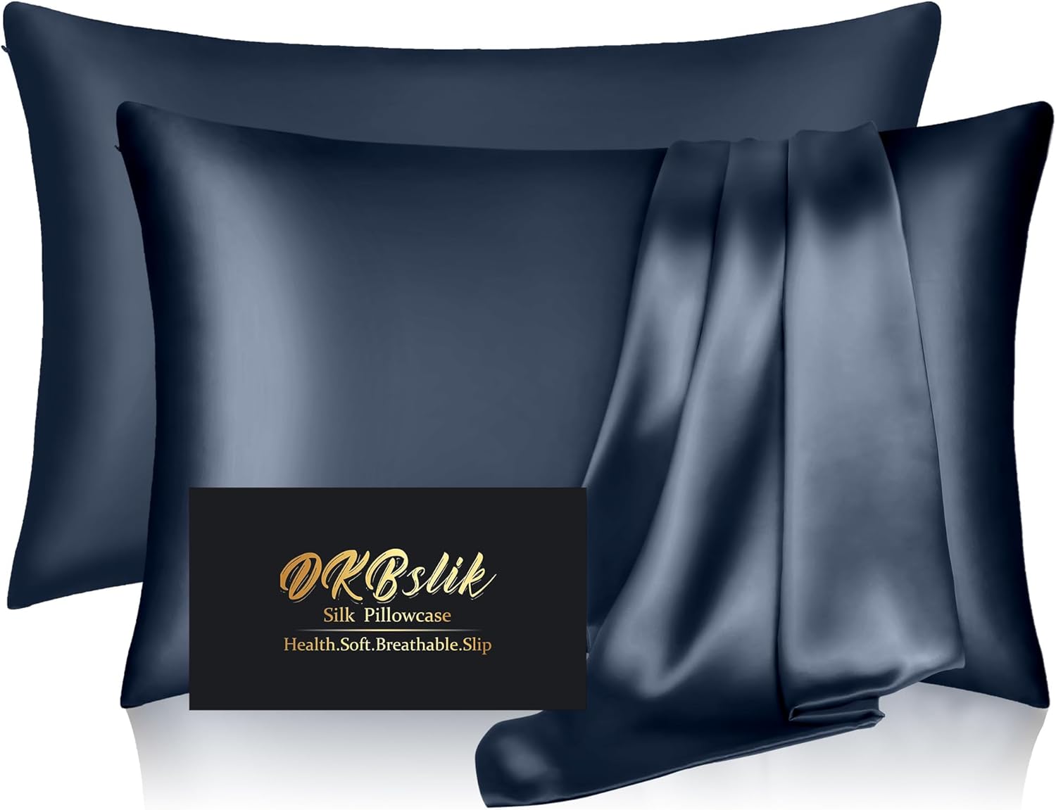 Mulberry Silk Pillowcases by Mood Indigo - Smooth Anti-Acne Standard Set of 2 with Zipper