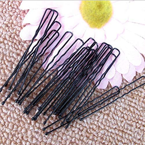 Leline's Black U-Shaped Hair Pins 2.4 Inch Bun Pins 50 Pack