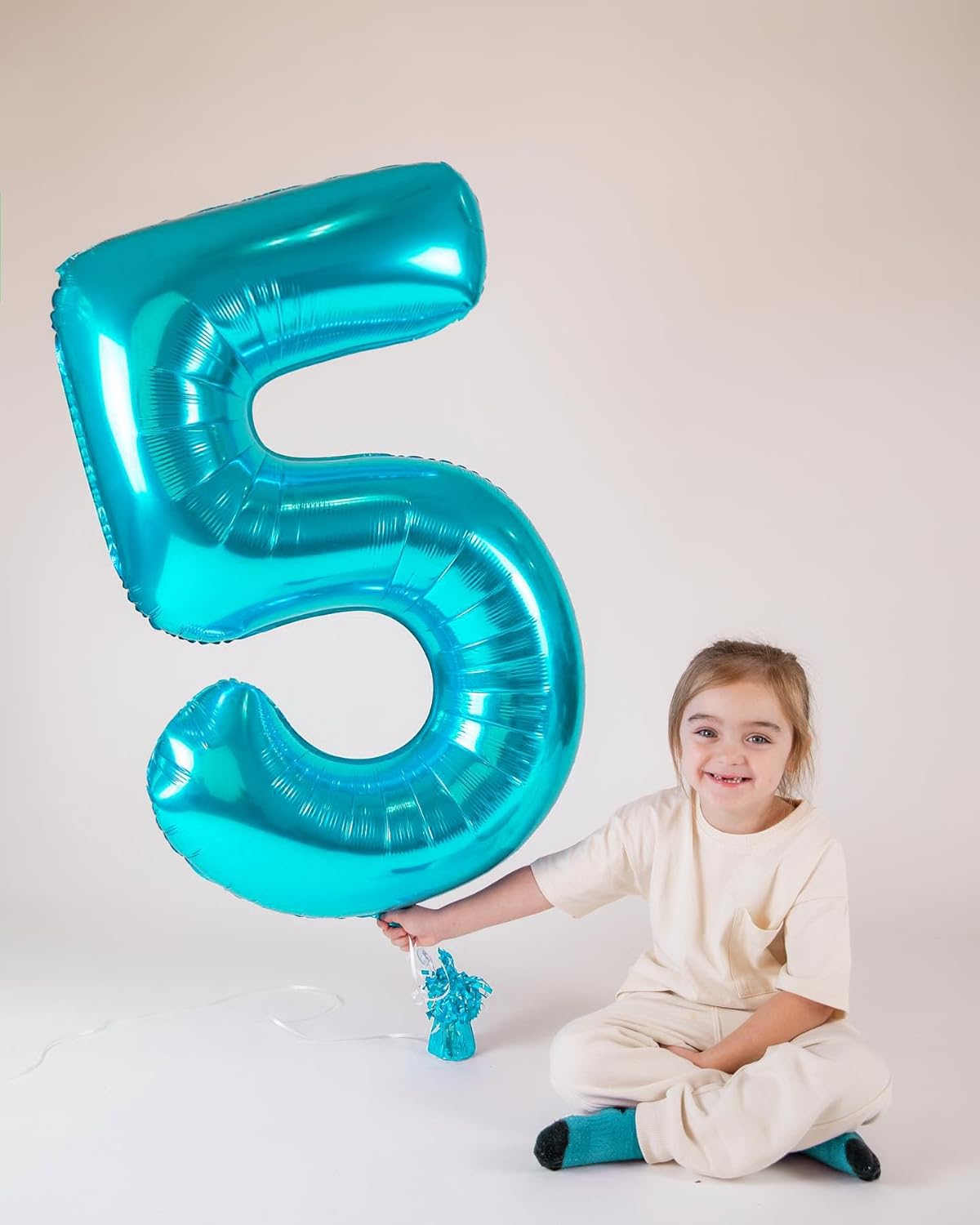 Skiennix 40-Inch Blue Number 6 Balloon - Perfect for Birthday Decorations & Party Supplies