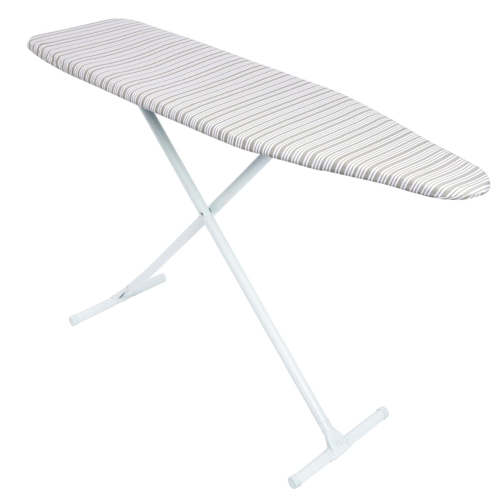 Juvale Ironing Board Cover & Pad - Secure Drawstring Fit for Iron Board Cover with Padding - Extra-Thick Foam for Pressing Pad - 15 x 54 in, Grey Stripe