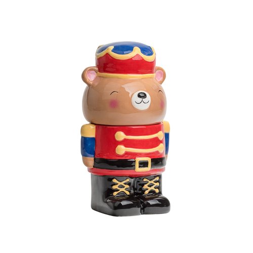 10 Strawberry Street Teddy Nutcracker Canister
