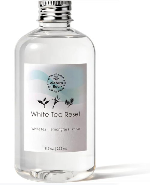 Luxury Hotel Collection White Tea Diffuser Oil Refill - 100% Natural 8.5 Fl Oz | Perfect for Home & Office