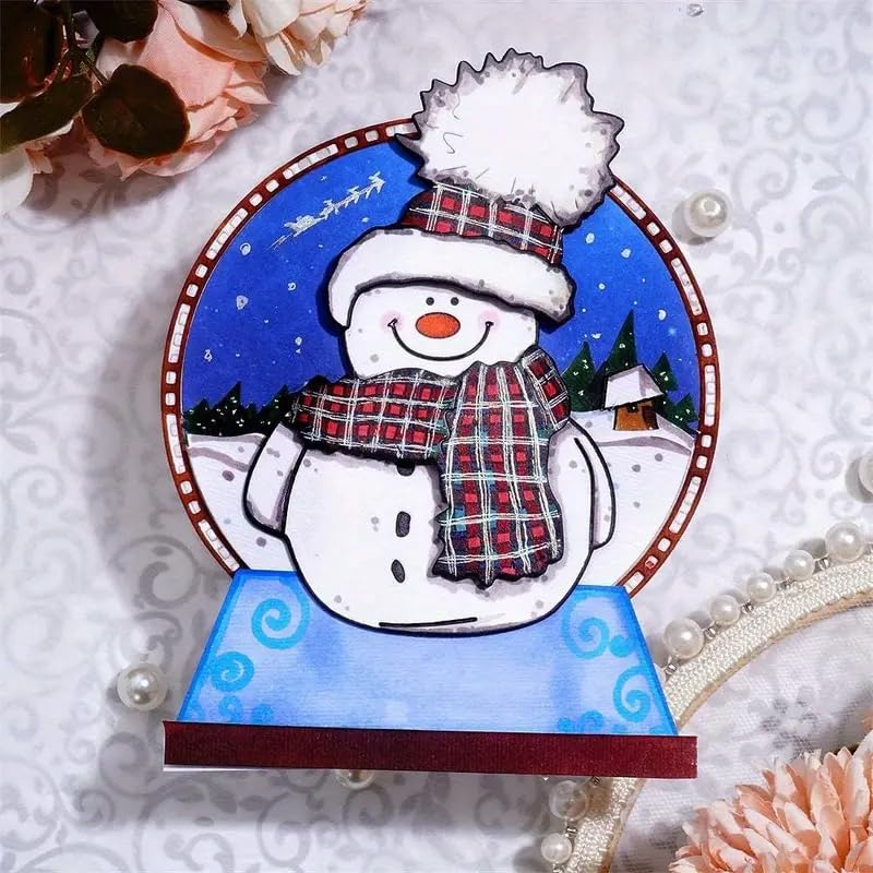 Metal Die Cuts for Scrapbooking and Card Making - Snowman Snowflake Flower Leaf