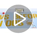 Brews Before I Dos Beer Themed Party Banner - Gold Glitter