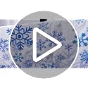 3 Pcs Bright Winter Snowflake Plastic Tablecloth for Christmas & Holiday