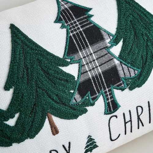 ONWAY Christmas Tree Lumbar Pillow Cover, 12x20 Inch Holiday Cushion Case