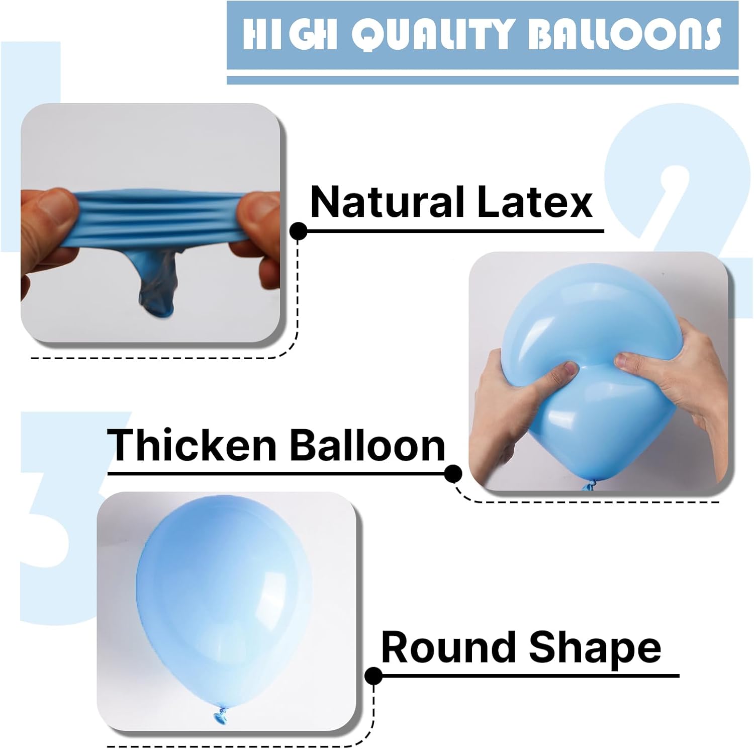 PartyWoo Pastel Balloons - 100pcs 12 Inch Rainbow Latex Balloons for Baby Showers & Celebrations