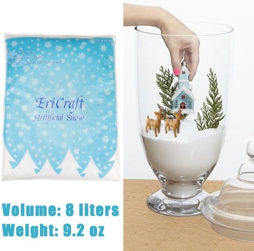 Artificial Snow - 8 Liters | Perfect for Holiday Decorations and Handcraft Projects