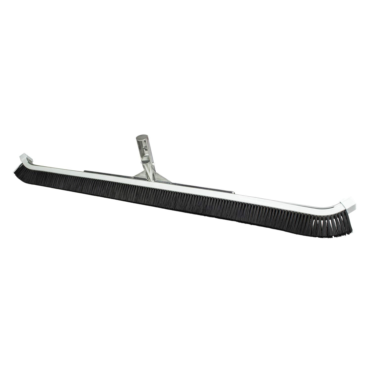 Poolmaster 36-Inch Commercial Pool Brush - Heavy-Duty Aluminum Back & Curved Nylon Bristles