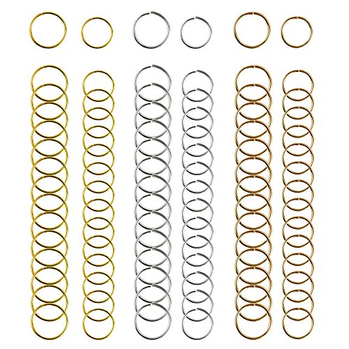 Nydotd 180 Pcs Metal Hair Rings & Braid Clips for Dreadlocks