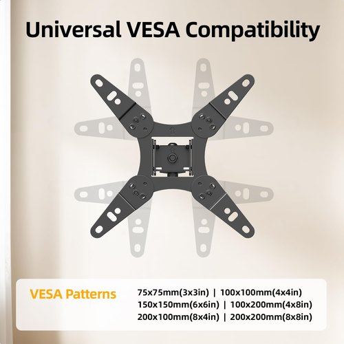 IWORKBOARD 32+ 40 inch Full Motion TV Wall Mount for 13-43" TVs & Monitor, 360° Rotating Small TV Mount Bracket, Articulating Swivel Tilting Extension, Max VESA 200x200mm, Single Studs, 55 lbs