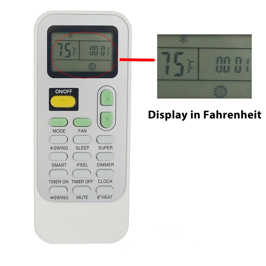 Replacement Remote Control for Air Con Air-Con Hisense Air Conditioner Remote Controller DG11J1-72