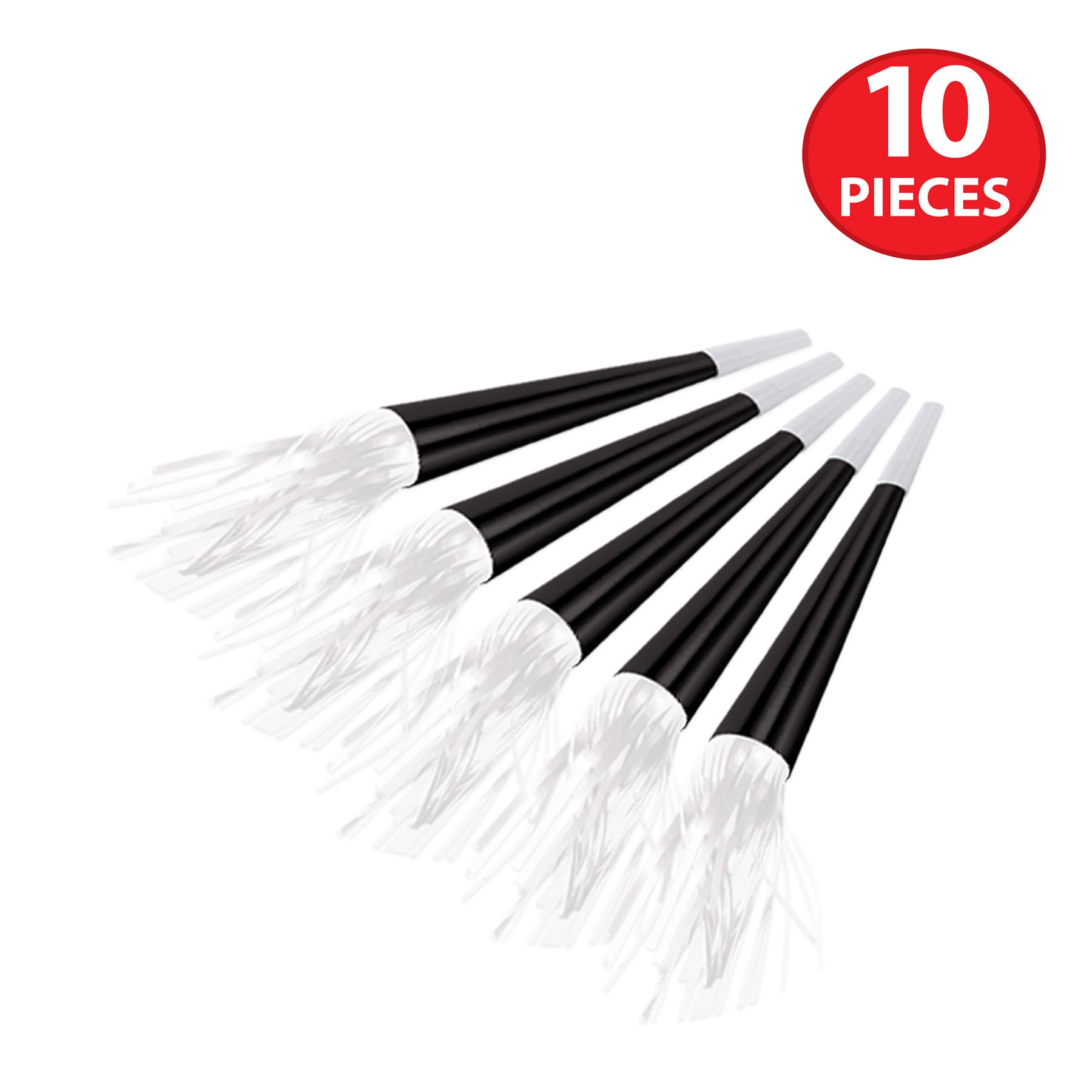 Beistle Tuxedo-Nite New Years Eve Party Assortment for 10 People- NYE Glittered Top Hats, Feathered Tiaras, Tassel Horns, Made in USA Since 1900
